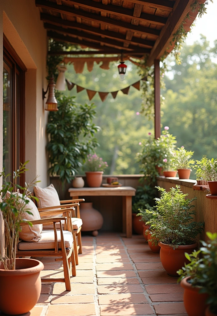 14 Stunning Balcony Decor Themes That Will Inspire Your Next Outdoor Project! - 3. Rustic Charm