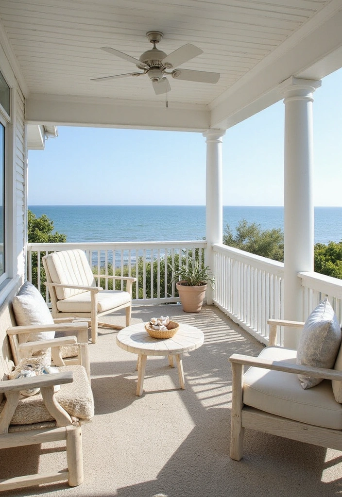 14 Stunning Balcony Decor Themes That Will Inspire Your Next Outdoor Project! - 6. Coastal Retreat