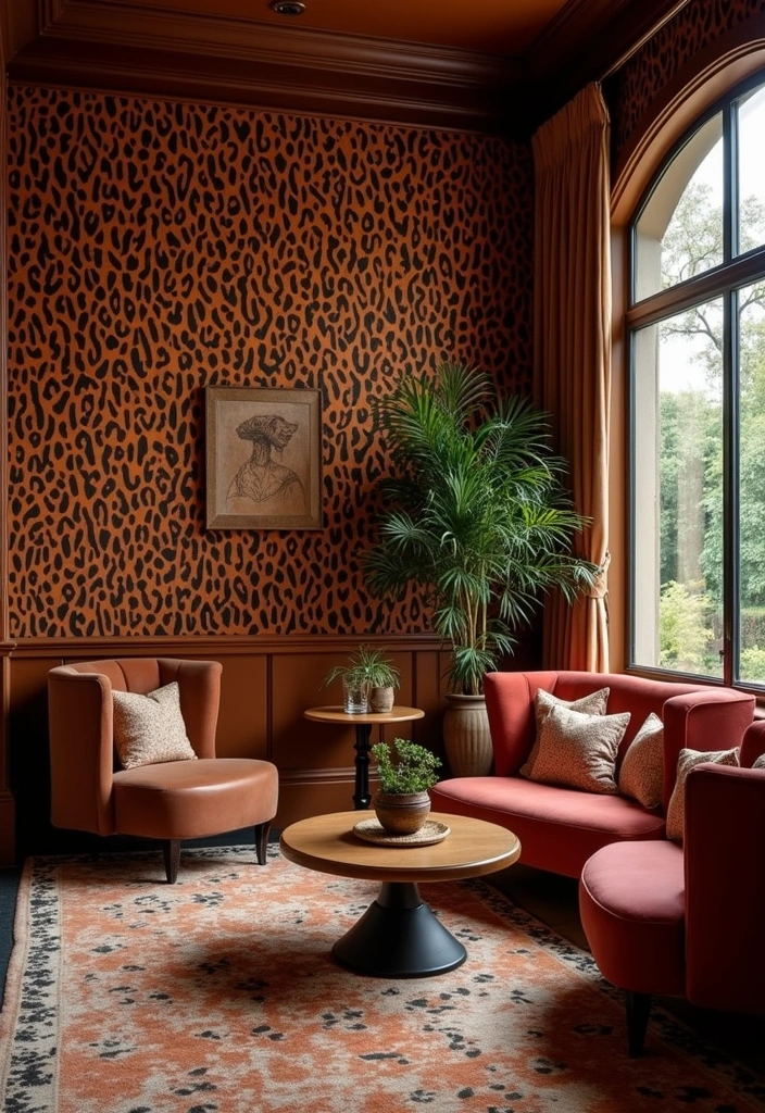 14 Vintage Wallpaper Patterns That Will Make Your Home Timeless! - 11. Bold Animal Prints