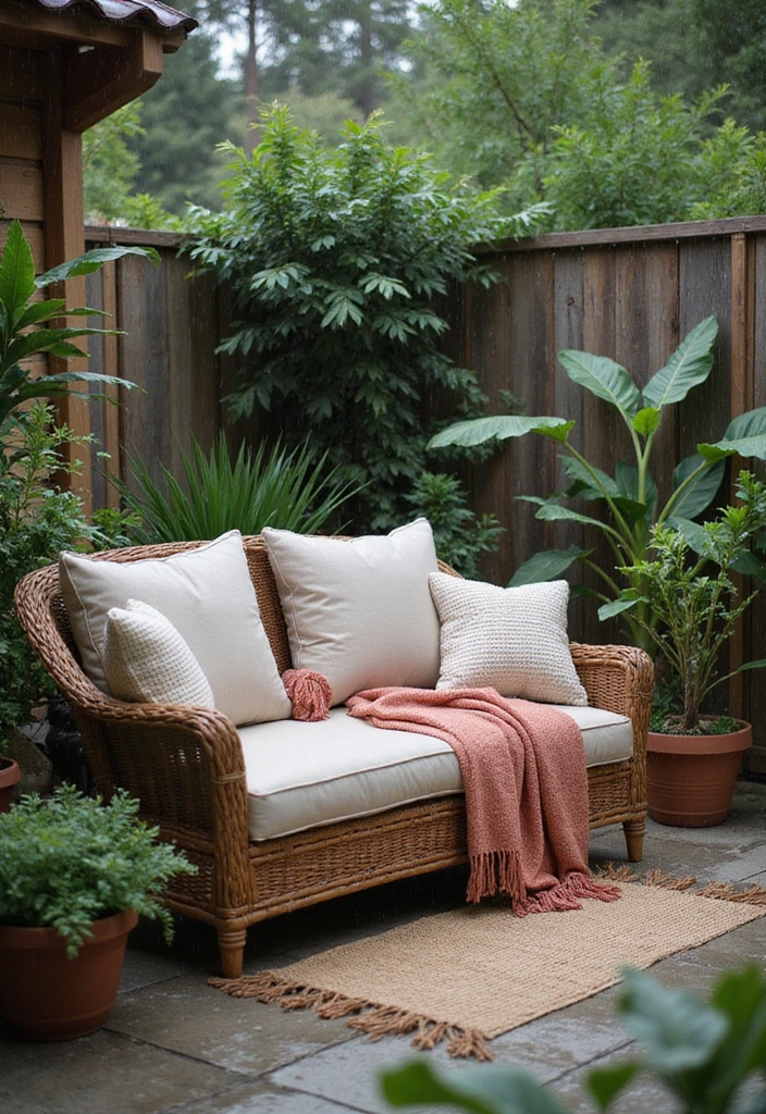 15 Cozy Backyard Decor Ideas for Monsoon Days That'll Make You Love the Rain! - 8. Cozy Outdoor Seating