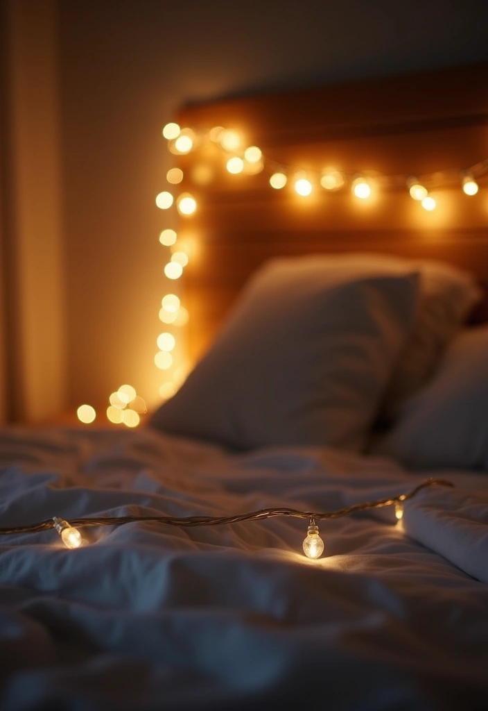 15 Cozy Bedroom Lighting Hacks That Will Set the Mood (Try Not to Fall Asleep Before #10!) - 1. String Lights for That Whimsical Touch