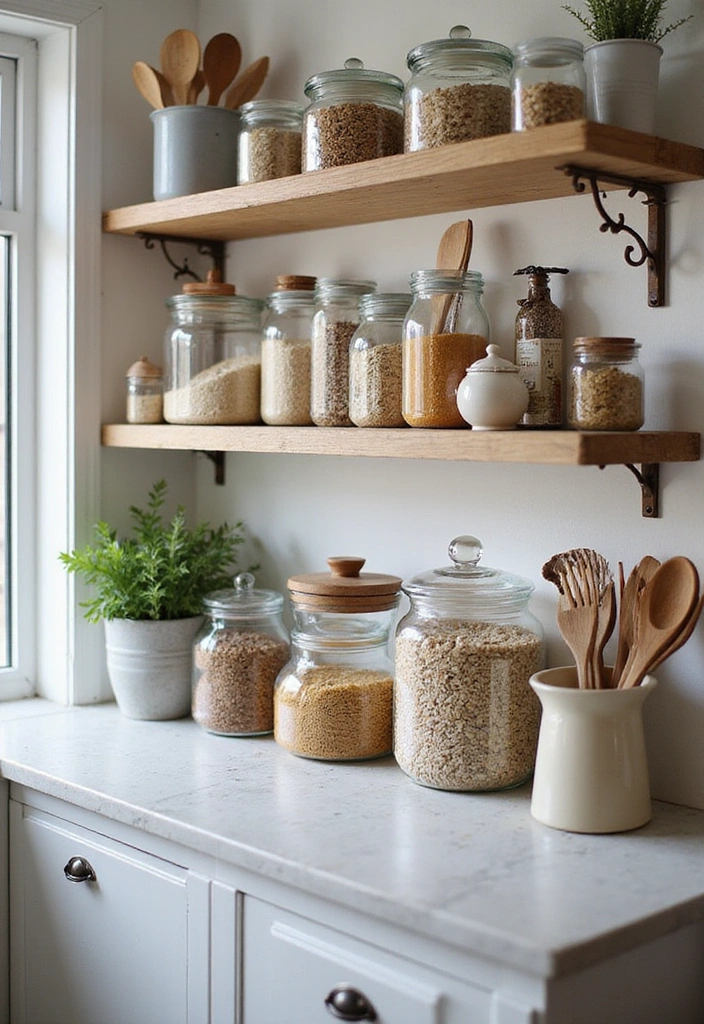 15 Cozy Kitchen Cafe Decor Ideas That Will Make You Want to Brew Another Cup! - 13. Decorative Jars and Containers