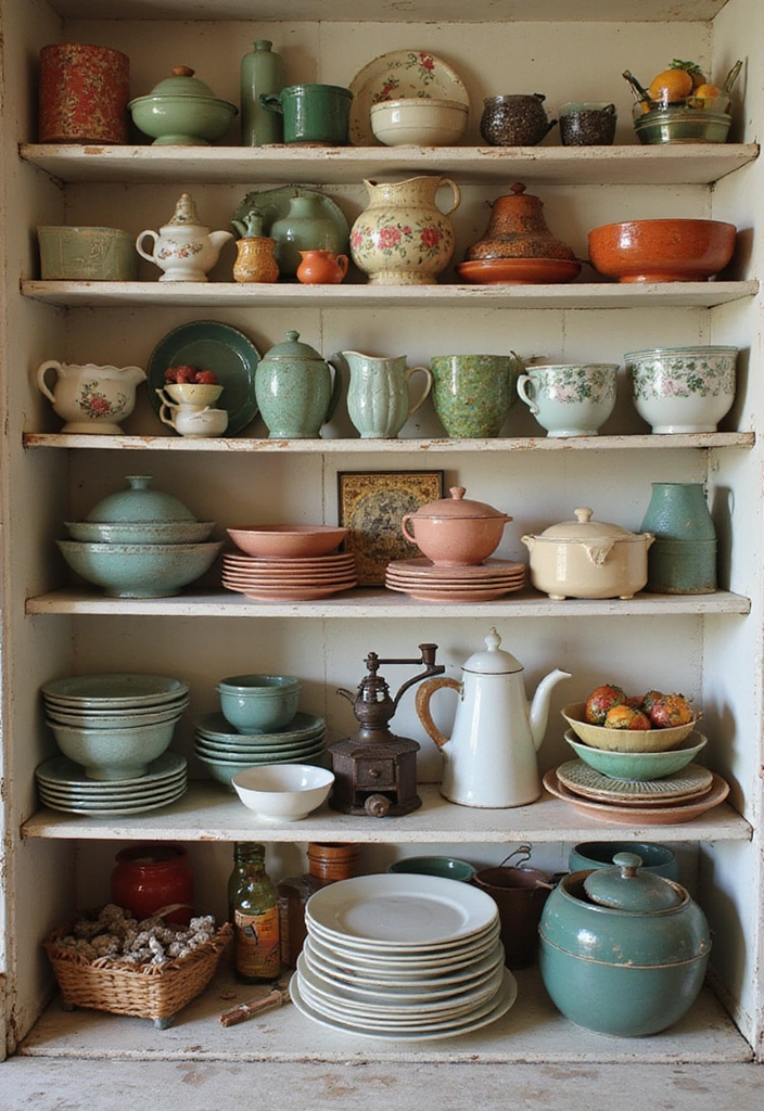 15 Cozy Kitchen Cafe Decor Ideas That Will Make You Want to Brew Another Cup! - 5. Vintage Finds