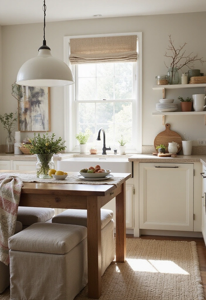 15 Cozy Kitchen Cafe Decor Ideas That Will Make You Want to Brew Another Cup! - 6. Soft Textiles