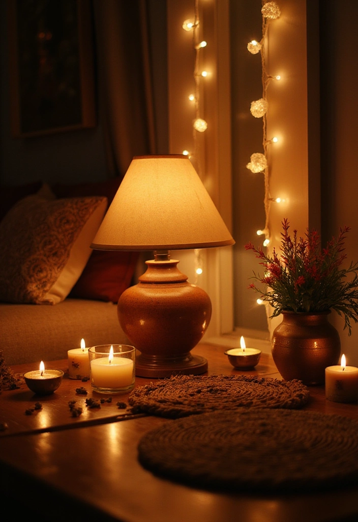 15 Cozy Monsoon Decor Ideas to Transform Your Home into a Rainy Retreat! - 4. Soft Lighting