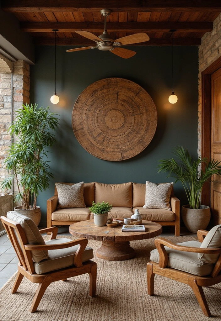 15 Cozy Monsoon Decor Ideas to Transform Your Home into a Rainy Retreat! - 9. Rustic Wooden Elements