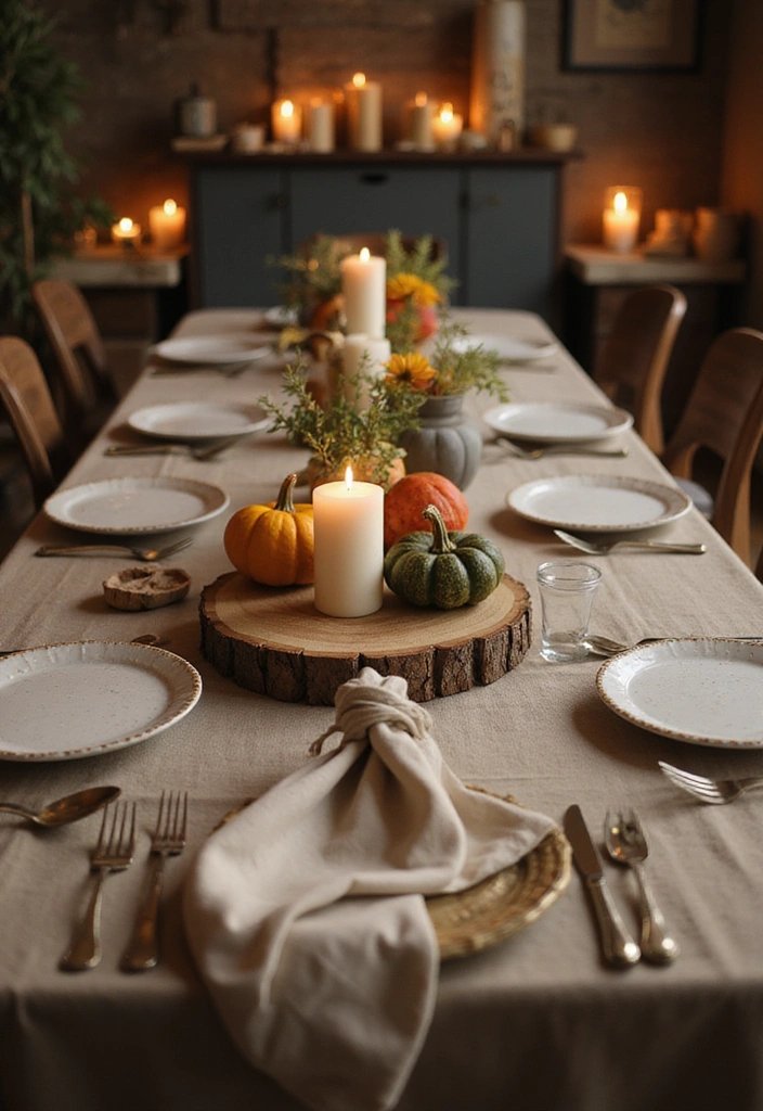 15 Festive Dining Table Cloths to Elevate Your Seasonal Home Decor! - 3. Rustic Linen