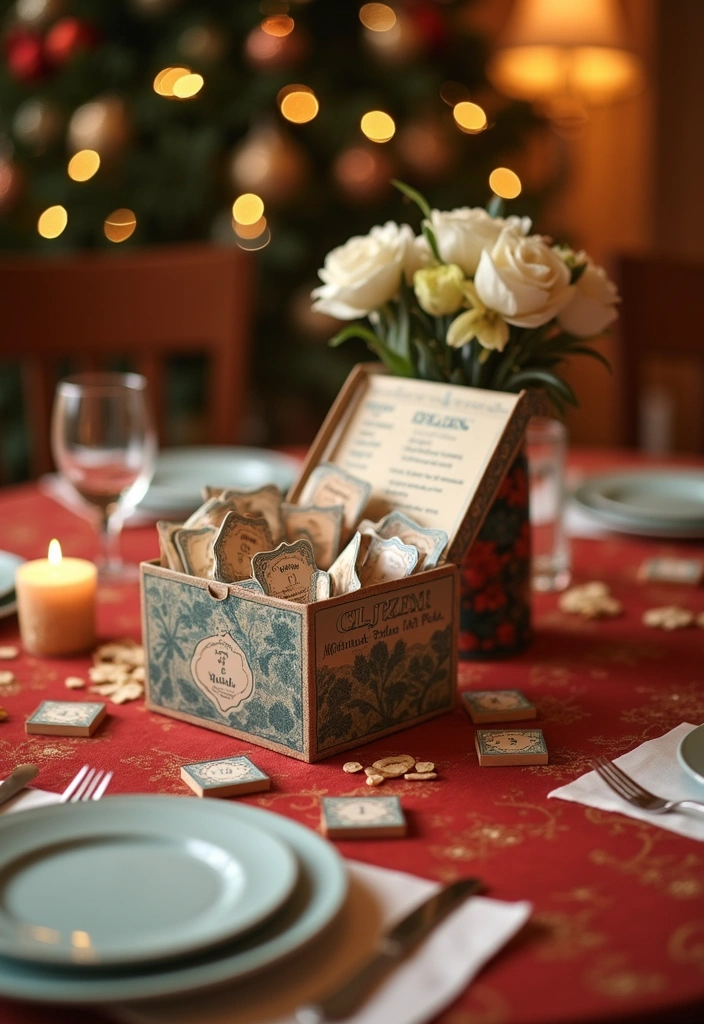 15 Festive Patriotic Table Decor Ideas That'll Make Your July 4th Celebration Unforgettable! - 15. Themed Table Game