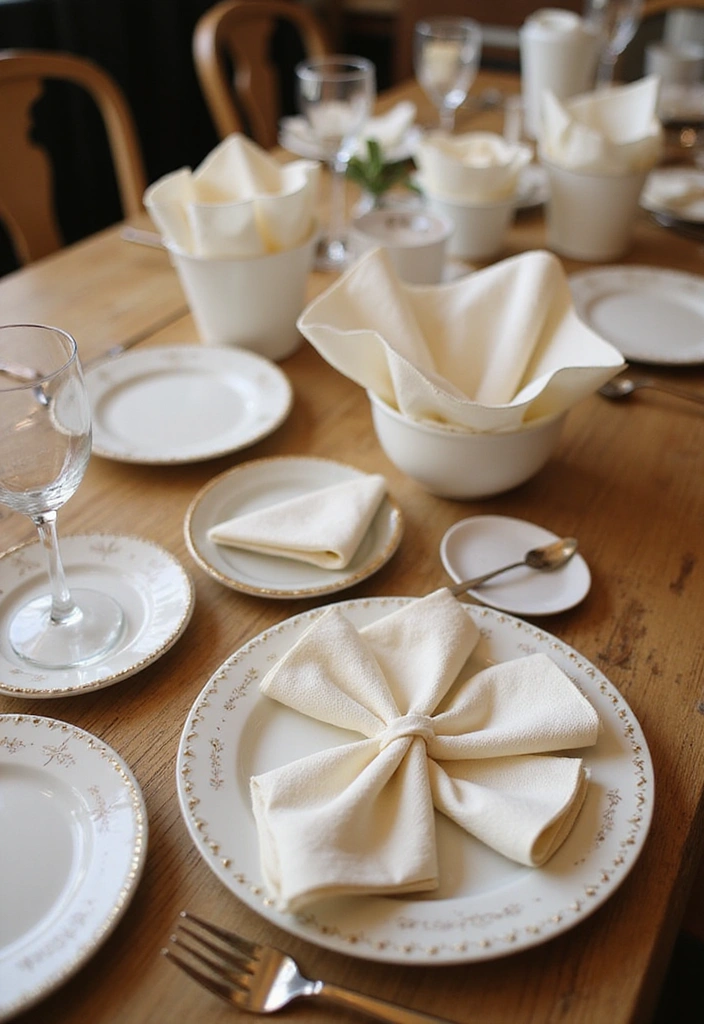 15 Festive Patriotic Table Decor Ideas That'll Make Your July 4th Celebration Unforgettable! - 7. Creative Napkin Folding