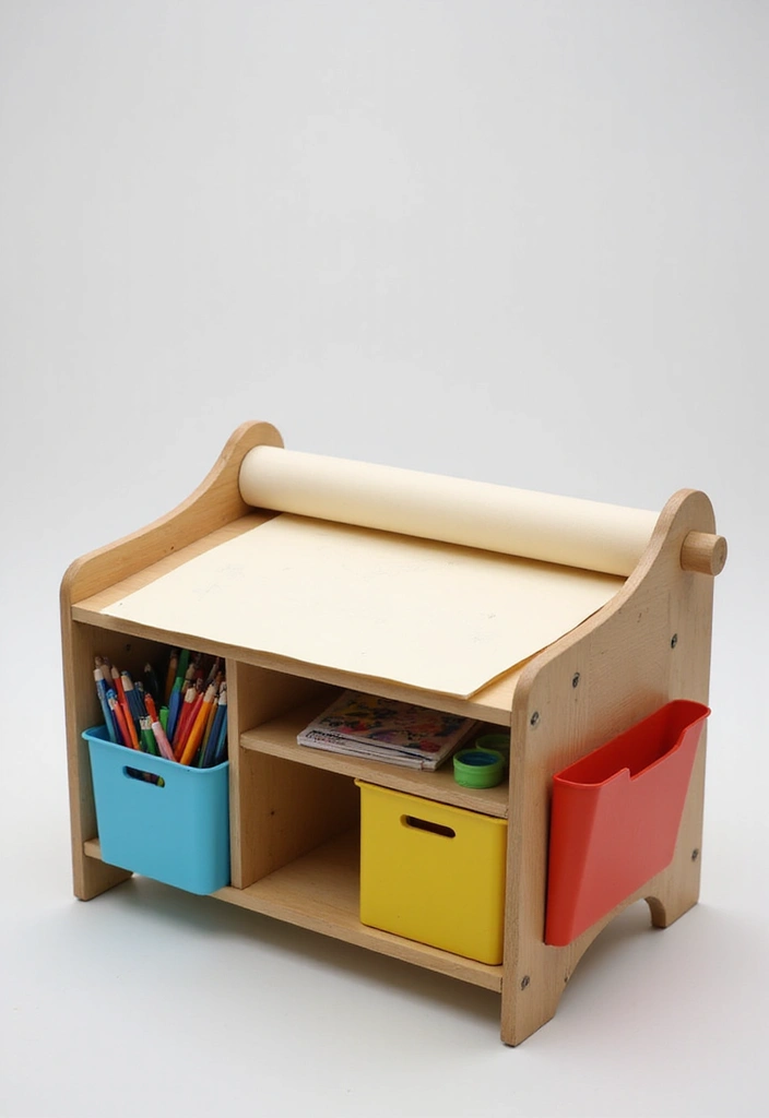 15 Inspiring Kids Study Table Designs That Will Transform Homework Time Into Fun Time! - 10. Artsy Creative Table