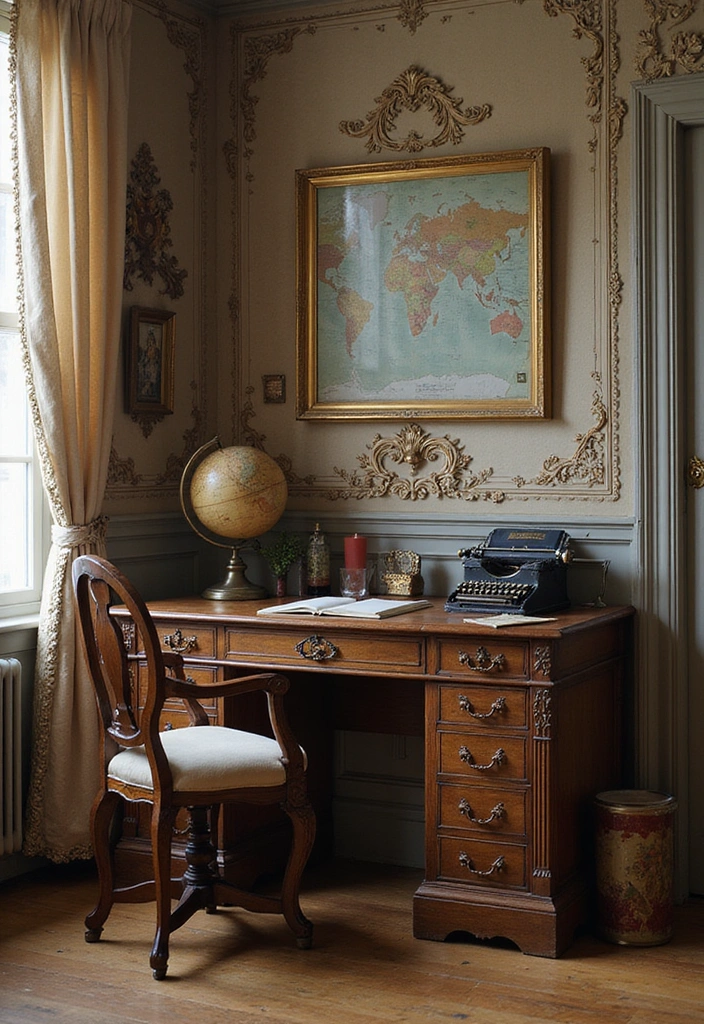 15 Inspiring Kids Study Table Designs That Will Transform Homework Time Into Fun Time! - 13. Vintage Charm Desk
