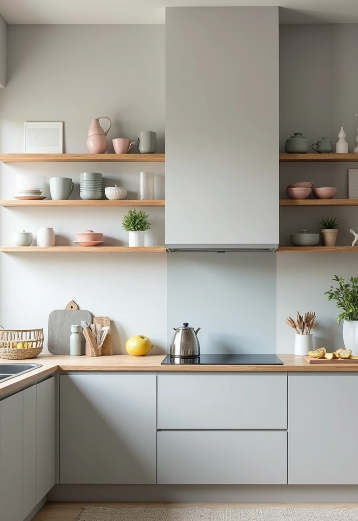 15 Pastel Kitchen Decor Ideas That Will Make You Fall in Love with Cooking Again! - 13. Soft Gray Walls