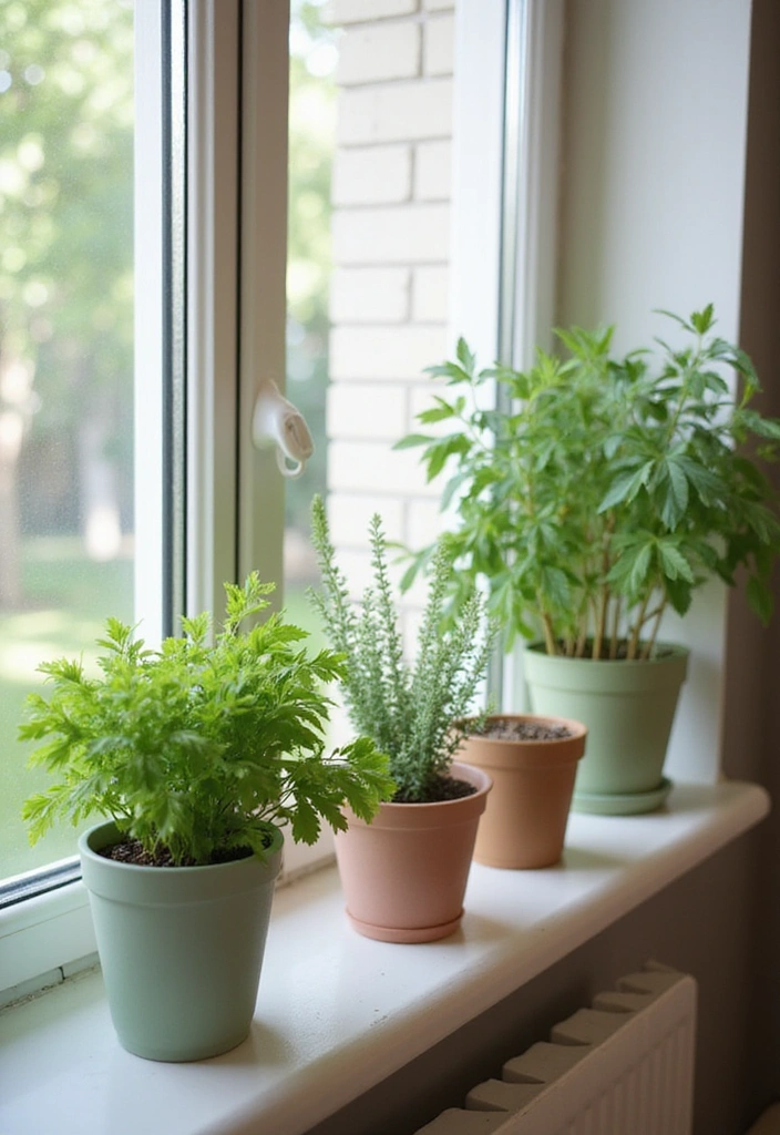 15 Pastel Kitchen Decor Ideas That Will Make You Fall in Love with Cooking Again! - 14. Pastel Plant Pots