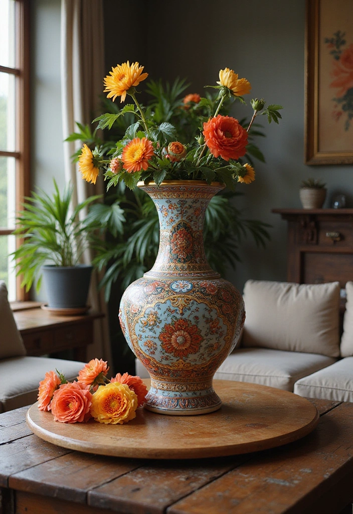 15 Stunning Antique Showpieces That'll Make Your Living Room a Conversation Starter! - 2. Antique Chinese Vase