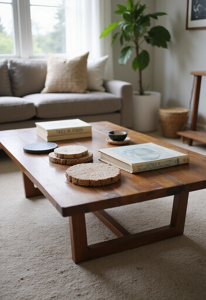 15 Stunning Antique Showpieces That'll Make Your Living Room a Conversation Starter! - 3. Mid-Century Modern Coffee Table
