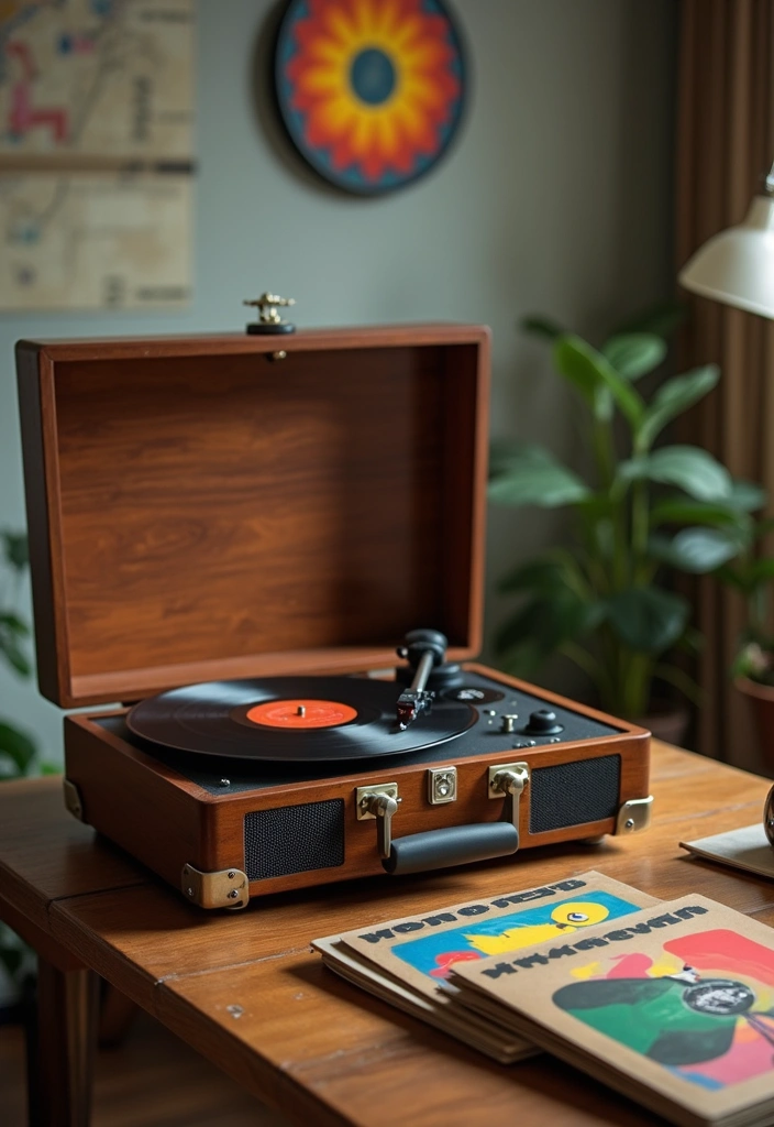 15 Stunning Antique Showpieces That'll Make Your Living Room a Conversation Starter! - 4. Vintage Record Player