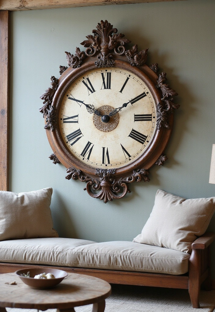 15 Stunning Antique Showpieces That'll Make Your Living Room a Conversation Starter! - 9. Antique Wall Clock