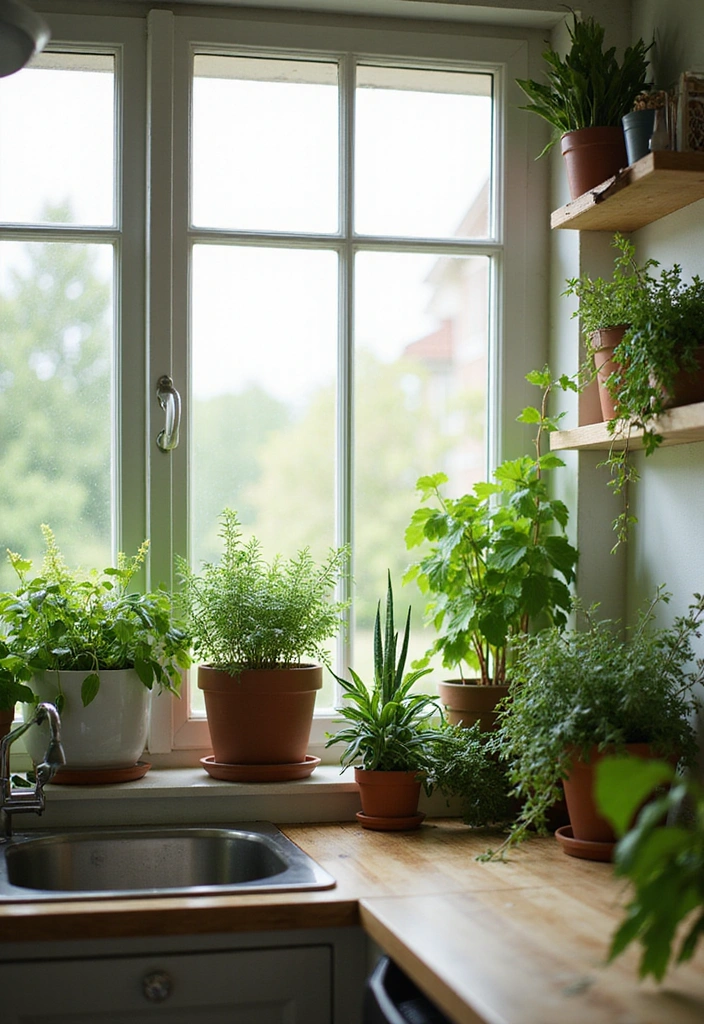 15 Stunning Kitchen Makeover Ideas That Will Transform Your Space on a Budget! - 8. Go Green with Plants