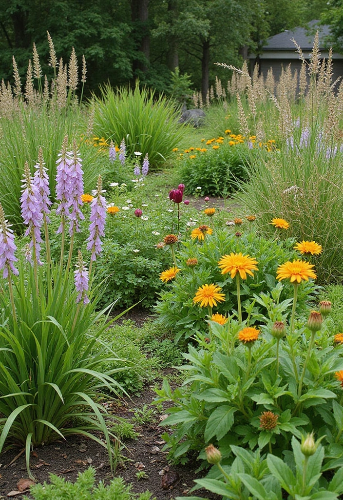 15 Stunning Rain Garden Decor Ideas That'll Make You Love the Wet Weather! - 3. Lush Native Plants