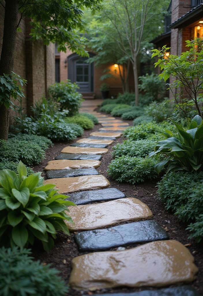 15 Stunning Rain Garden Decor Ideas That'll Make You Love the Wet Weather! - 4. Decorative Stone Pathways