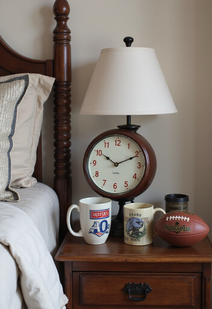 15 Touchdown-Worthy Football Decor Ideas for Your Dream Bedroom (You'll Want #7!) - 10. Football-themed Accessories