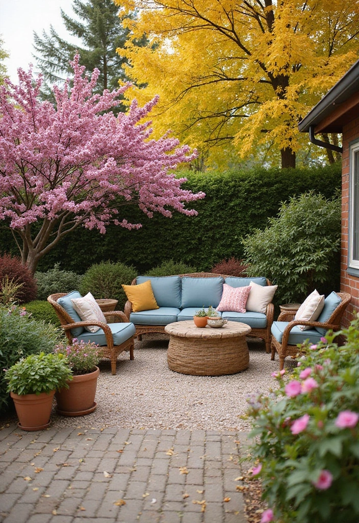 16 Backyard Decor Ideas That'll Make You Feel Like You're on Vacation Every Day! - 16. Seasonal Decor Changes