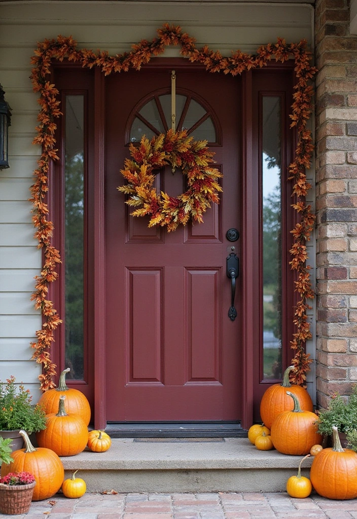 16 Bold Painted Wooden Doors That Will Transform Your Home's Vibe (You’ll Love #7!) - 10. Rich Burgundy