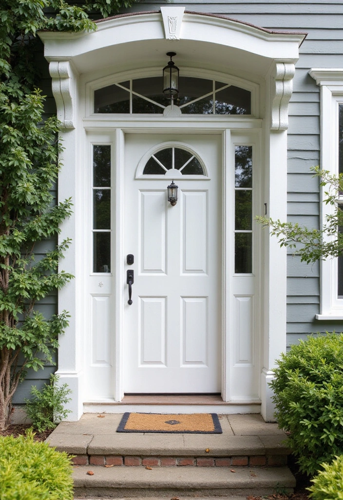 16 Bold Painted Wooden Doors That Will Transform Your Home's Vibe (You’ll Love #7!) - 15. Classic White