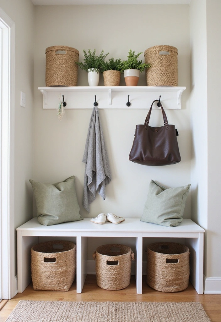 16 Entryway Ideas That'll Make a Stunning First Impression (Your Guests Won't Want to Leave!) - 10. Smart Storage Solutions