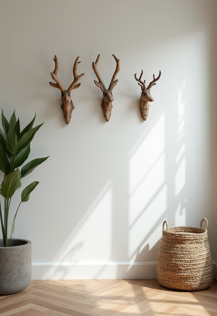 16 Entryway Ideas That'll Make a Stunning First Impression (Your Guests Won't Want to Leave!) - 13. Unique Wall Hooks