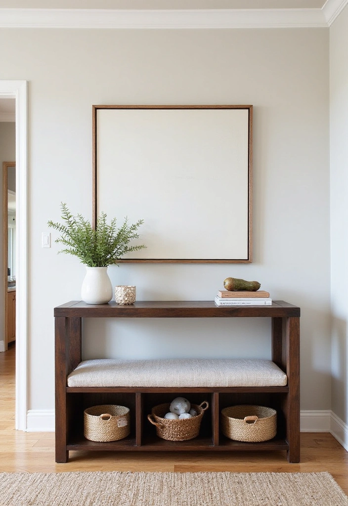 16 Entryway Ideas That'll Make a Stunning First Impression (Your Guests Won't Want to Leave!) - 2. Functional Furniture