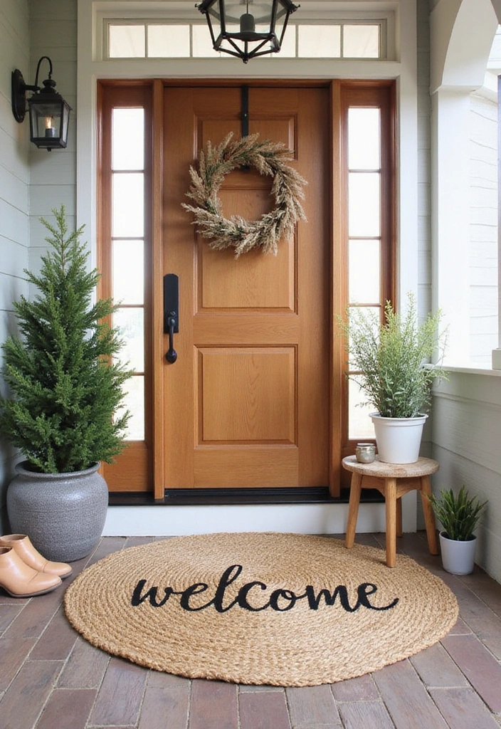 16 Entryway Ideas That'll Make a Stunning First Impression (Your Guests Won't Want to Leave!) - 4. Welcoming Mats