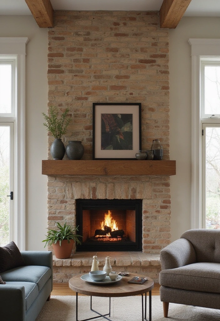 16 Ingenious Small Space Chimney Designs That Maximize Style (You’ll Be Amazed by #10!) - 15. Functional Fireplace Design