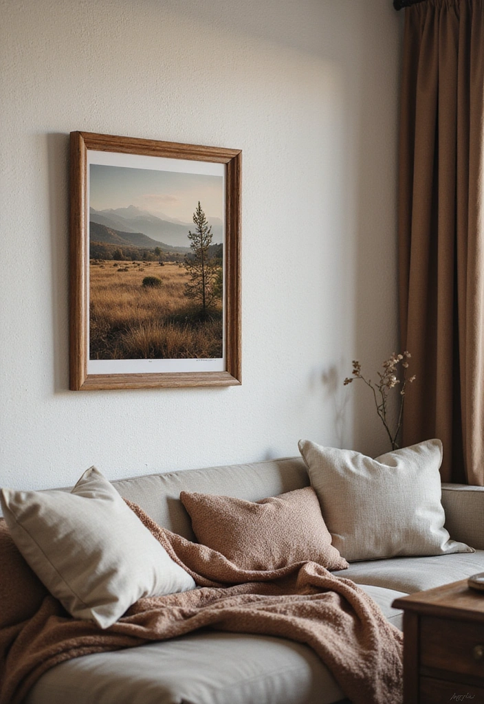 16 Rustic Wall Decor Ideas That Bring the Outdoors In (You'll Love #9!) - 11. Landscape Photography