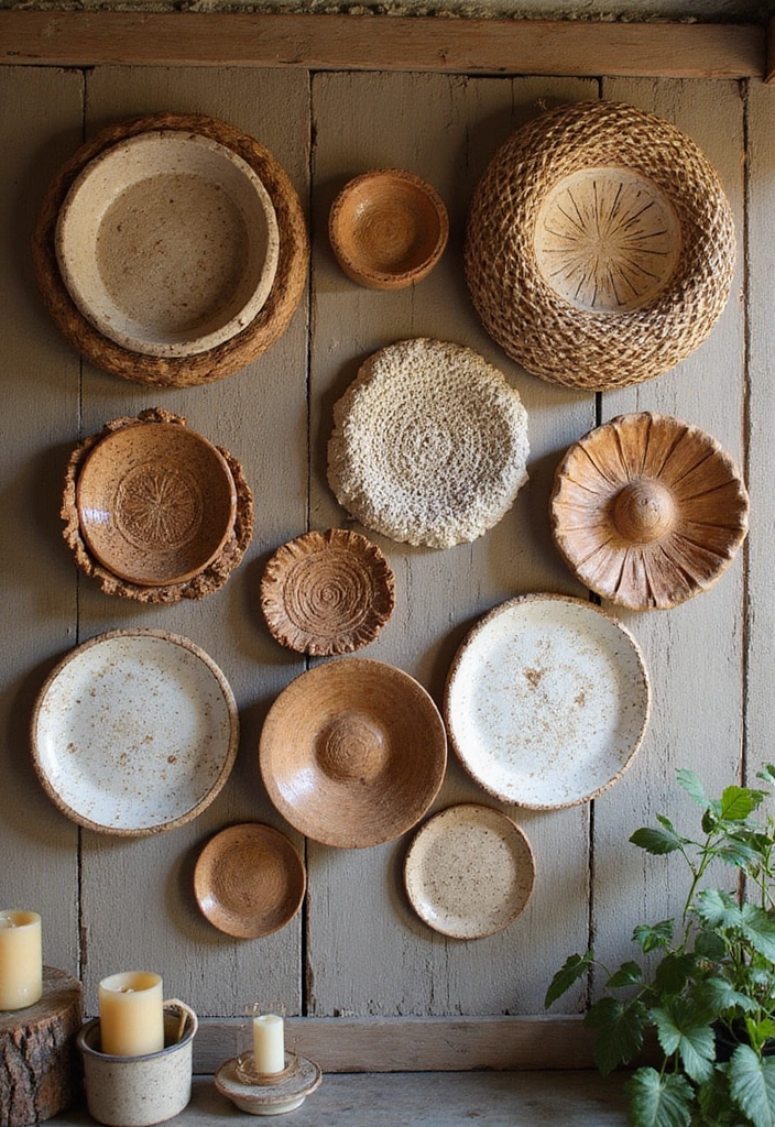 16 Rustic Wall Decor Ideas That Bring the Outdoors In (You'll Love #9!) - 12. Handcrafted Wall Art