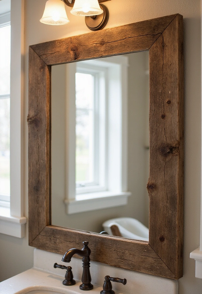 16 Rustic Wall Decor Ideas That Bring the Outdoors In (You'll Love #9!) - 4. Rustic Mirrors