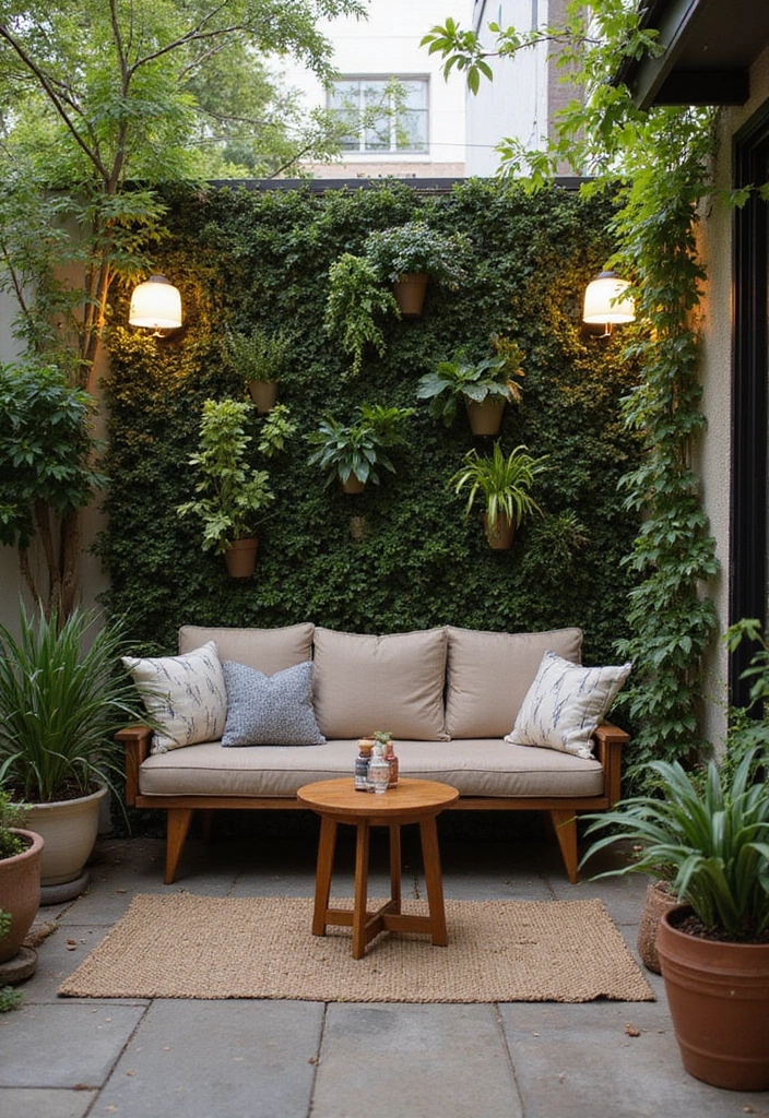 16 Space-Saving Vertical Garden Set Up Ideas That Will Blow Your Mind (#4 Is Genius!) - 11. Vertical Garden with Built-in Seating