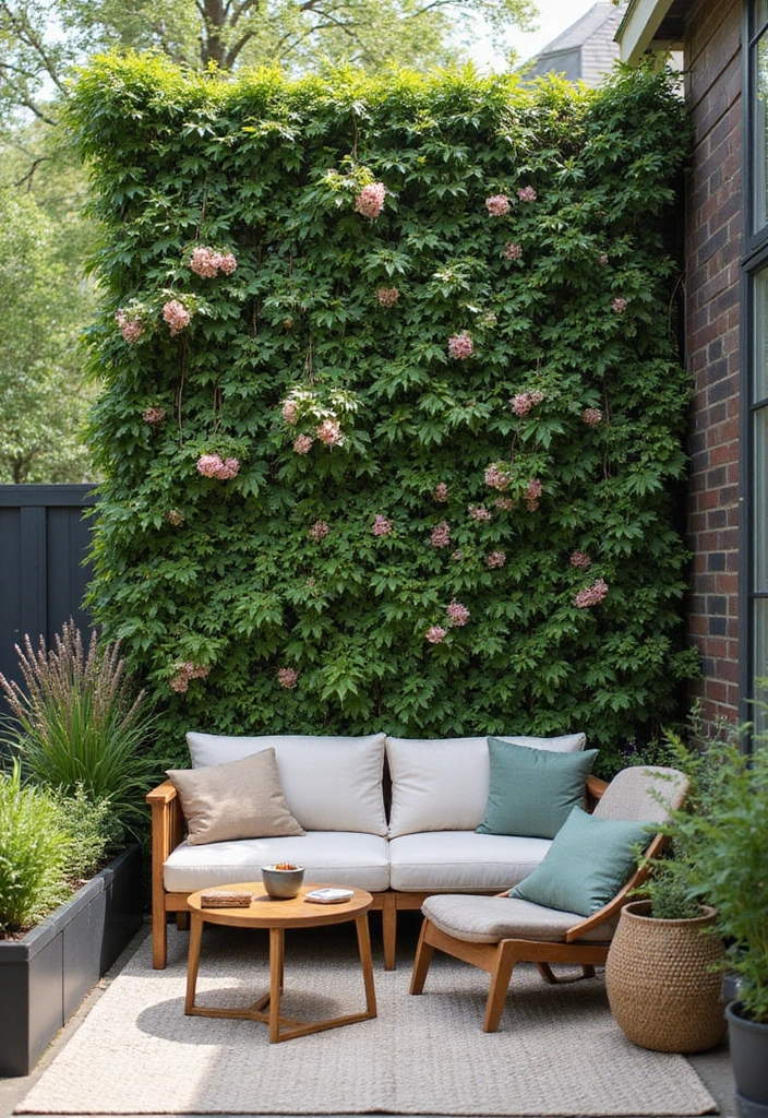 16 Space-Saving Vertical Garden Set Up Ideas That Will Blow Your Mind (#4 Is Genius!) - 13. Vertical Garden Privacy Screen