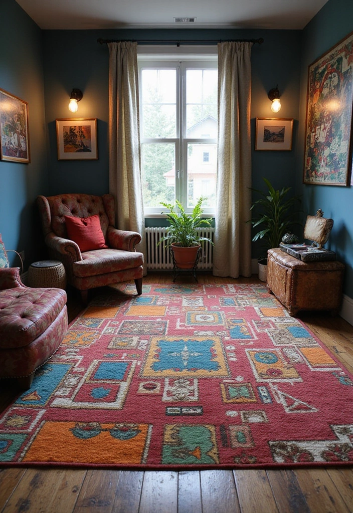 17 DIY Game Room Projects That Are Fun, Easy, and Affordable (You Can’t Miss #5!) - 14. Fun Themed Rugs