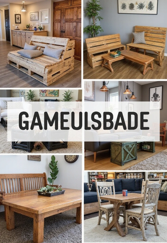 17 DIY Game Room Projects That Are Fun, Easy, and Affordable (You Can’t Miss #5!) - 5. Repurposed Furniture for Seating
