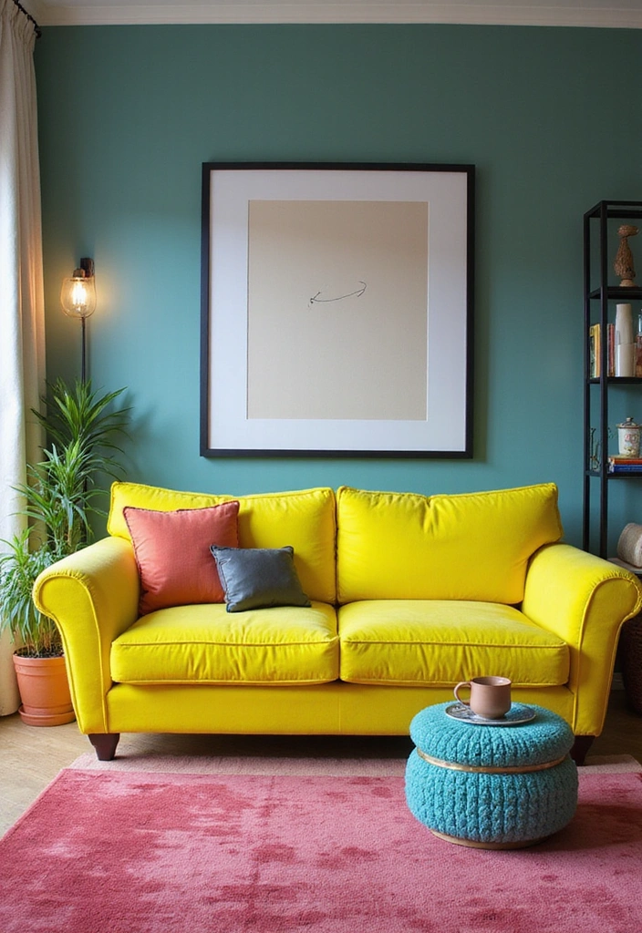 17 Luxury Sofa Styles That Will Elevate Your Home Decor Instantly (Check Out #8!) - 6. Bold Neon Colors