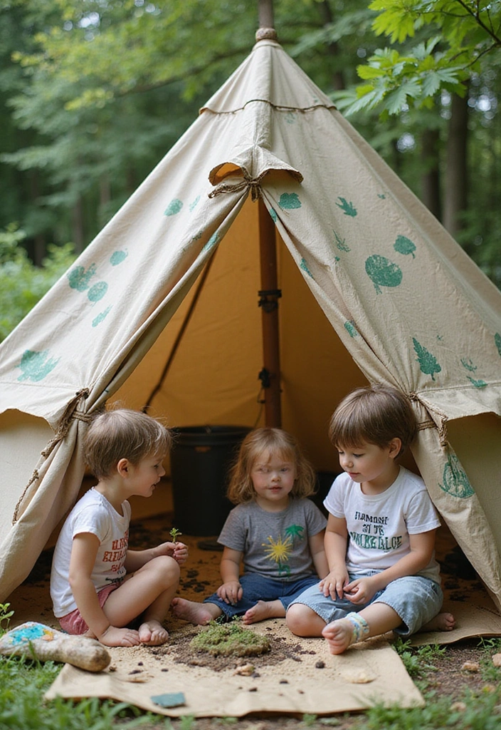 17 Outdoor Kids Tent Decor Ideas That'll Turn Your Backyard into a Wonderland! - 17. Eco-Friendly Fun Zone