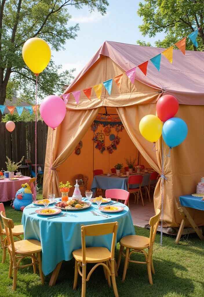 17 Outdoor Kids Tent Decor Ideas That'll Turn Your Backyard into a Wonderland! - 7. Magical Themed Parties
