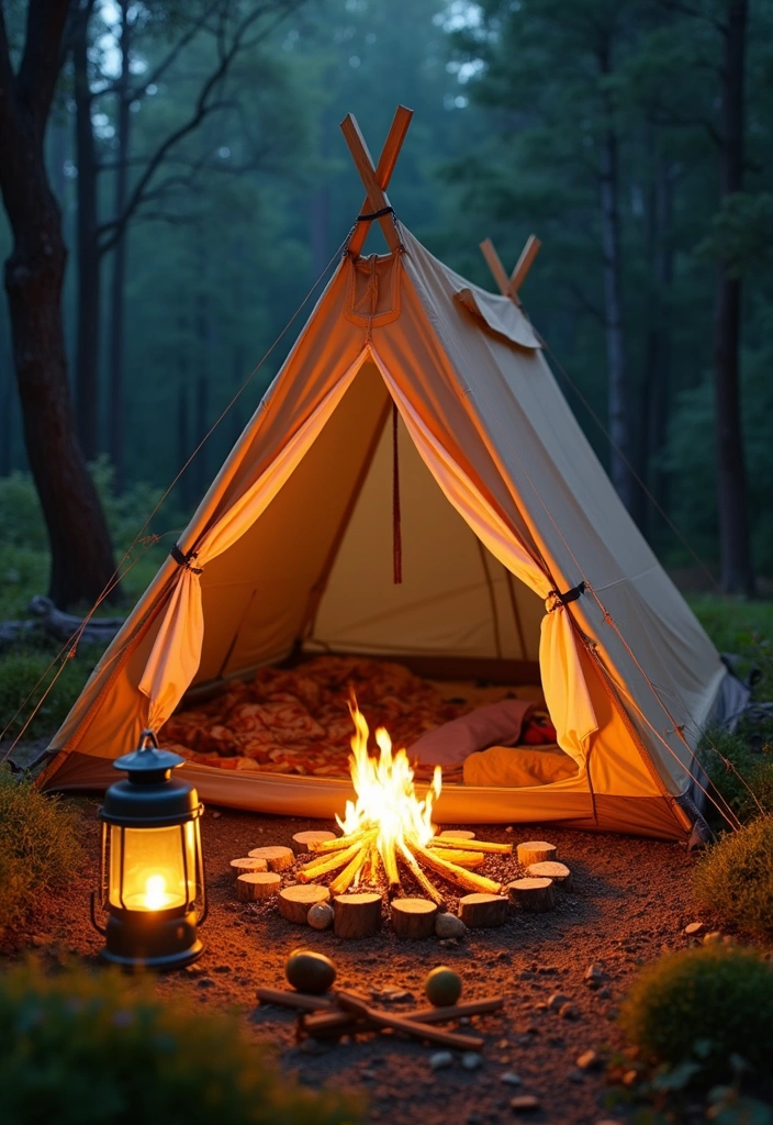 17 Outdoor Kids Tent Decor Ideas That'll Turn Your Backyard into a Wonderland! - 9. Summer Camp Vibes