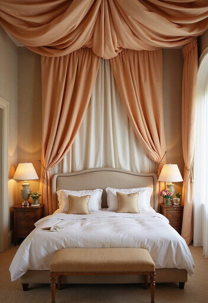 17 Textured Ceiling Ideas That Will Add Depth and Interest to Your Interiors (You’ll Love #11!) - 10. Fabric Draping