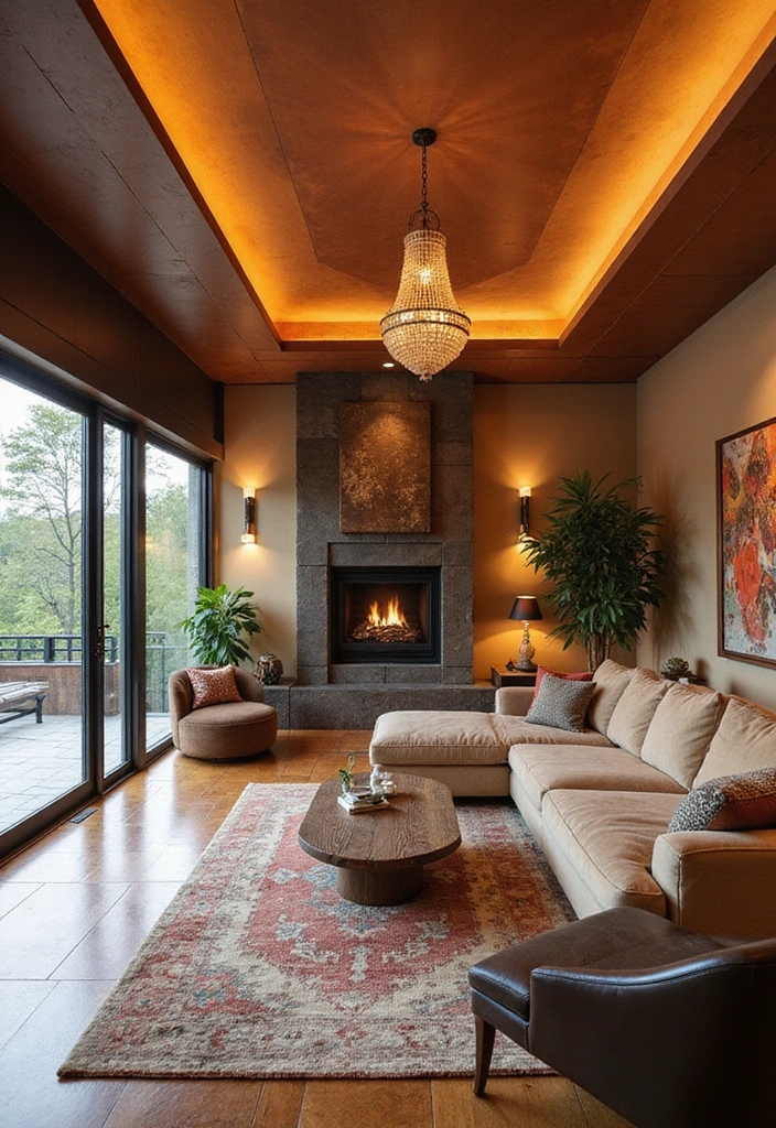 17 Textured Ceiling Ideas That Will Add Depth and Interest to Your Interiors (You’ll Love #11!) - 5. Coordinated Colors