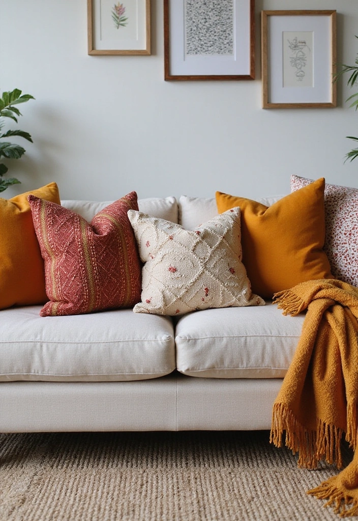 18 Living Room Decor Ideas That Will Make You Say 'Wow!' (You Won't Believe #7!) - 11. Colorful Throw Pillows