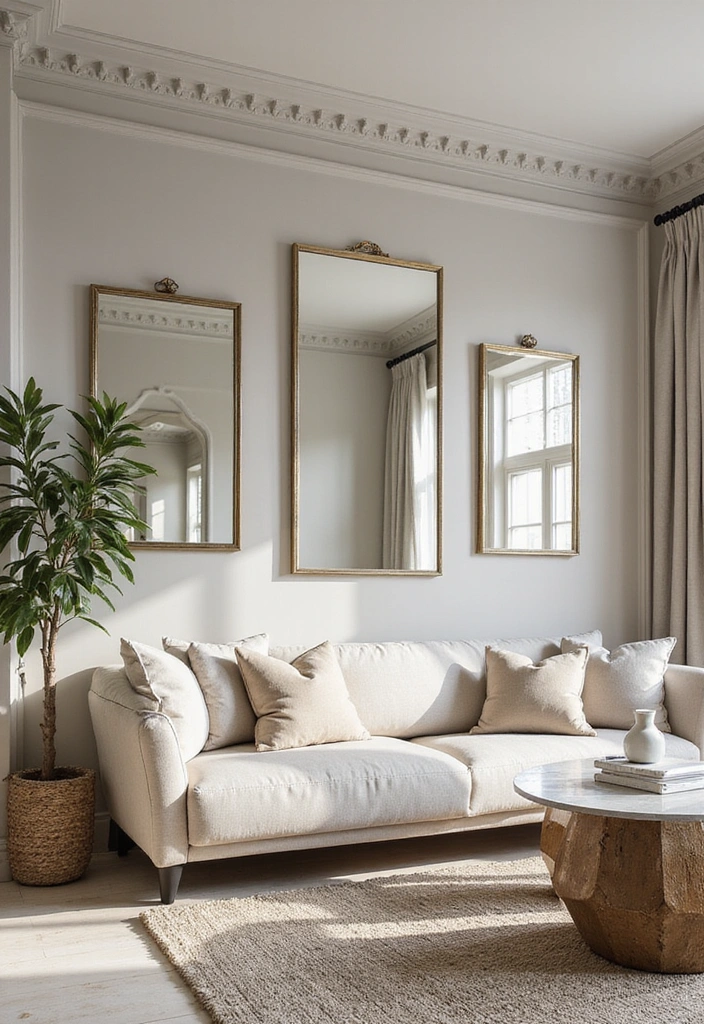 18 Living Room Decor Ideas That Will Make You Say 'Wow!' (You Won't Believe #7!) - 13. The Power of Mirrors