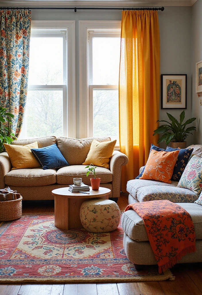 18 Living Room Decor Ideas That Will Make You Say 'Wow!' (You Won't Believe #7!) - 16. Playful Patterns