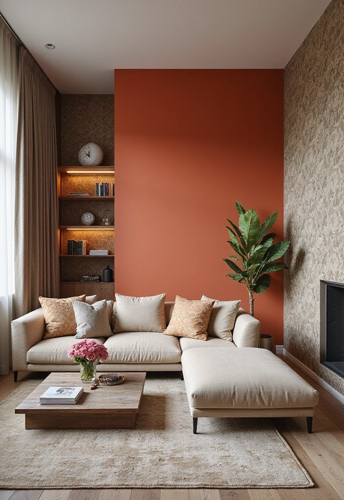 18 Living Room Decor Ideas That Will Make You Say 'Wow!' (You Won't Believe #7!) - 3. Vibrant Accent Walls